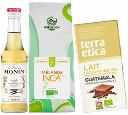 Trio gourmand Café, Sirop & Chocolat – Spécial Saint-Valentin