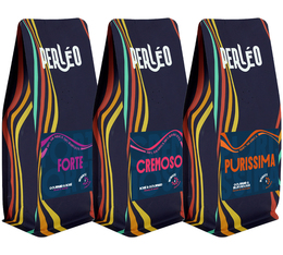 3 x 1 kg - Café en grain - Assortiment best-sellers Torréfaction foncée - PERLÉO