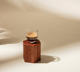 espresso pr&eacute;par&eacute; avec le caf&eacute; en grain almibar de bonanza coffee