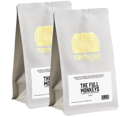 2 x 250 g - Café en grain - The Full Monkeys - TERRES DE CAFÉ & MAXICOFFEE
