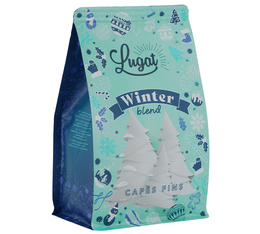 paquet de cafe en grain winter blend 2025 200g vu de profil edition limitee lugat