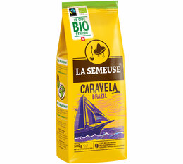 500g - Café en grain - Caravela Brazil Bio Fairtrade - LA SEMEUSE