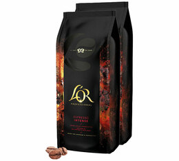 2 kg Café en grain pour professionnels - Espresso Intense - L'OR