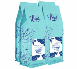 4 x 250 g Café en grain pour professionnels Gourmet Blend anciennement Le Mélange Gourmet - LUGAT