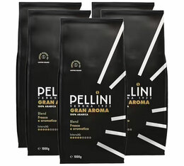 Pellini - Caffè in grani per uso professionale - Gran Aroma n° 3 - 5 x 1 kg