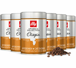 6 x 250 g - Café en grain - Arabica Sélection Ethiopie - ILLY