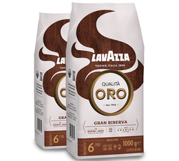 2 x 1 kg - Café en grain - Qualita Oro Gran Riserva - LAVAZZA