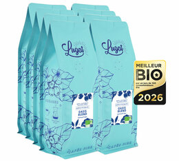 8 kg - Café en grain Bio pour professionnels Oasis Blend - Médaillé Meilleur Produit Bio - Cafés Lugat