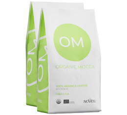2 kg Café en grain pour professionnels Organic Mocca - Novell