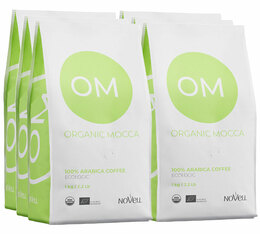 6 kg Café en grain pour professionnels Organic Mocca - Novell