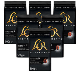 6 x 500 g - Café en grain - Ristretto - L'OR