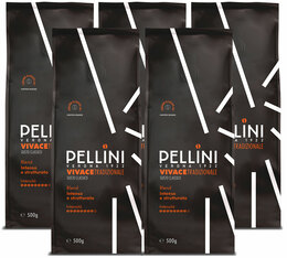 5 Kg Café en grain pour professionnels Vivace Tradizionale Intenso - Pellini