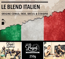 250 g - Café moulu pour cafetière à piston - Le Blend Italien (Mélange Italien) - CAFÉS LUGAT