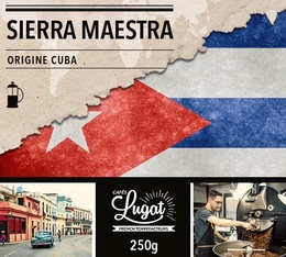 Café moulu pour cafetière piston : Cuba - Sierra Maestra - 250g - Cafés Lugat