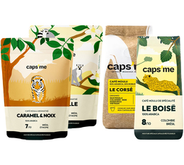 4 x 200 g - Café moulu - Pack découverte spécial capsules réutilisables - CAPS ME