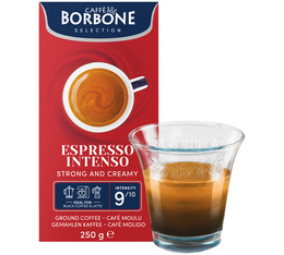 lot de 2 paquets de café moulu Espresso Intenso Blend Caffè Borbone 2 x 250 g