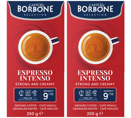 2 x 250 g - Café moulu - Espresso Intenso Blend - CAFFÈ BORBONE