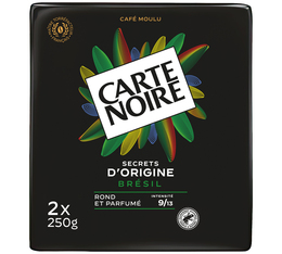 2 x 250 g - Café moulu - Secrets d'origines Brésil - CARTE NOIRE