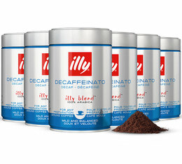 Illy Ground Coffee Decaffeinated - 6x250g