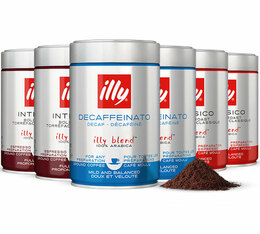 6 x 250 g - Café en grain - Assortiment Découverte Intensités – ILLY