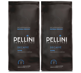 2 x 185 g - Café moulu - Décaféiné pour cafetière italienne/filtre - PELLINI