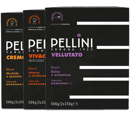 3 x 500 g - Café moulu- Pack découverte - PELLINI