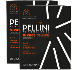 4 x 250 g - Café moulu - Espresso Supérieur N°42 Traditionnel - PELLINI