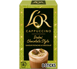 8 sticks - Café soluble - Cappucino Dubaï Chocolate Style - L'OR