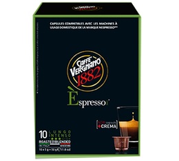 Espresso Lungo Intenso Caff� Vergnano capsules x10 for Nespresso