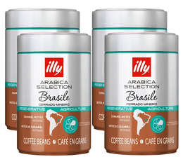 4 x 250 g - Café en grain - Arabica Sélection Brésil Cerrado Mineiro - ILLY