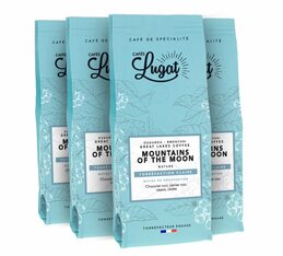Cafés Lugat Mountains of the Moon Specialty Coffee Beans from Uganda - 4x 250g