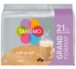 21 dosettes Café au Lait Tassimo