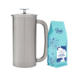 Cafetière à piston Espro P7 Inox brossé - 4 tasses / 50cl - ESPRO + 230g café Lugat