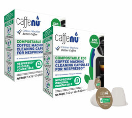 Capsules de nettoyage pour Nespresso® Original x2 – Formule Eco - CAFFENU