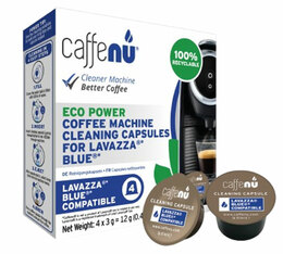 Caffenu - Capsule per la pulizia della macchina da caffè Lavazza Blue x 4