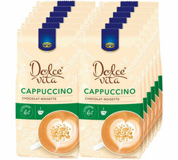 12 x 380 g - Café soluble pour professionnels - Cappuccino Chocolat Noisette - DOLCE VITA