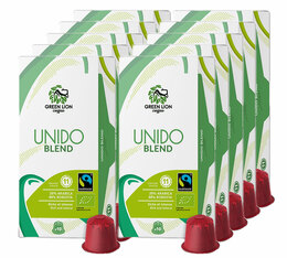 100 capsules compatibles Nespresso* Original Unido Blend Bio pour professionnels - GREEN LION COFFEE