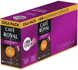 100 - Capsules compatibles Nespresso* Original - Lungo Forte - CAFE ROYAL 