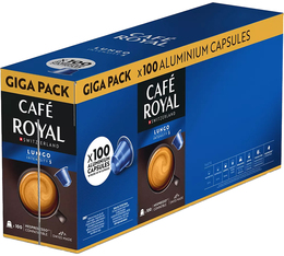 100 - Capsules compatibles Nespresso* Original - Lungo - CAFE ROYAL 