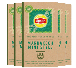 50 capsules compatibles Nespresso* Original Thé Vert Marrakech Mint - LIPTON