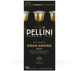 10 Capsules compatibles Nespresso* Original - Gran Aroma - PELLINI