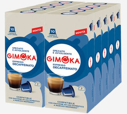 100 capsules compatibles Nespresso* Original décafeiné suave - GIMOKA
