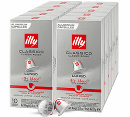 100 capsules compatibles Nespresso* Original Lungo Torréfaction Classico - ILLY