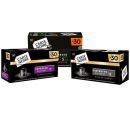 Pack découverte 90 capsules compatibles Nespresso* Original - CARTE NOIRE