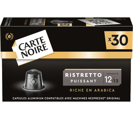 30 capsules compatibles Nespresso* Original - Ristretto Puissant N°12 - CARTE NOIRE