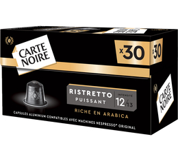 240 capsules cafe compatibles nespresso carte noire ristretto puissant 12