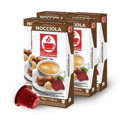Pack 50 capsules aromatisées Noisette - compatible Nespresso® - CAFFE BONINI 