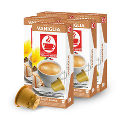 Pack 50 capsules aromatisées Vanille- compatible Nespresso® - CAFFE BONINI 