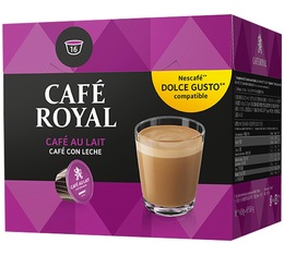 Capsules Nescafe® Dolce Gusto® compatibles Café Royal Café au Lait x 16