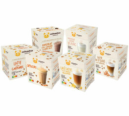 72 capsules compatibles Nescafé* Dolce Gusto® Cappuccino, latte & chocolats gourmands - COLUMBUS